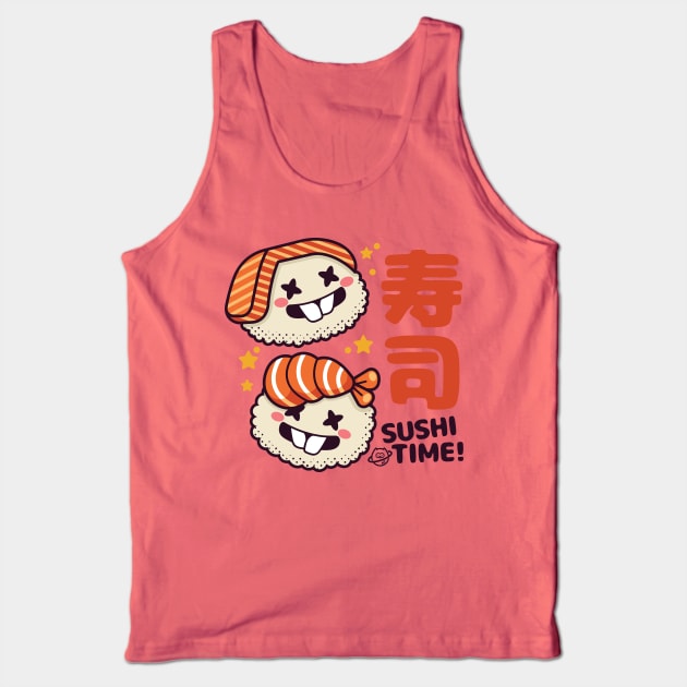 Kawaii Sushi Time Tank Top by spacedowl